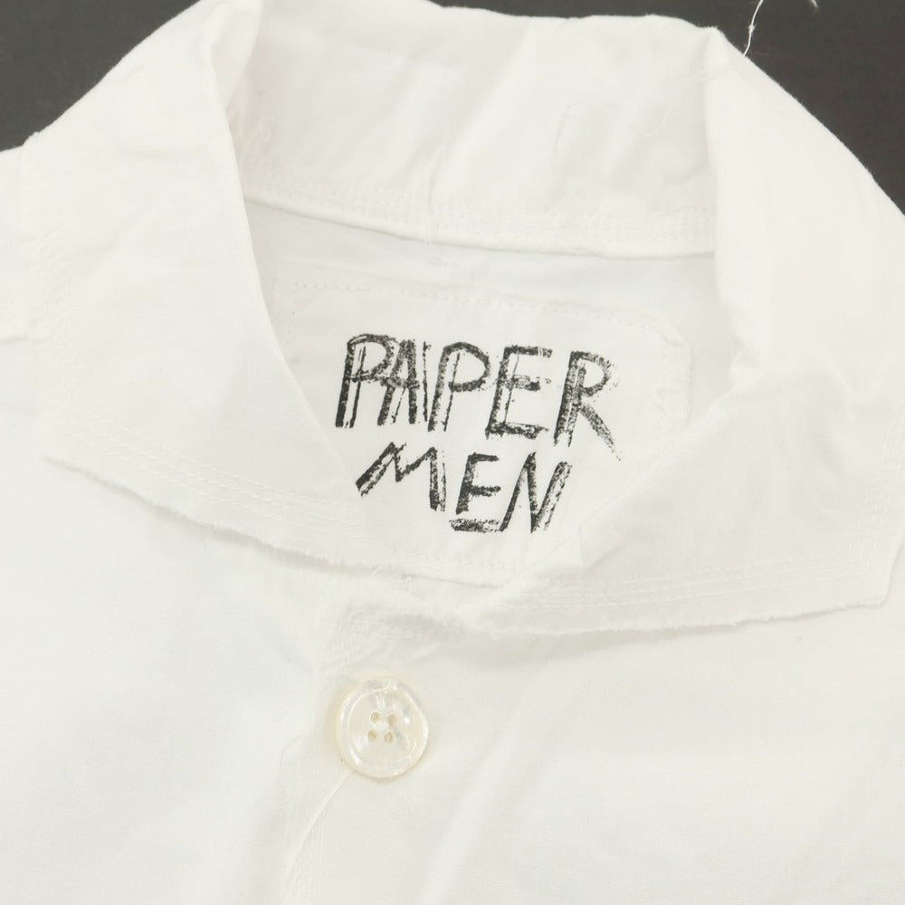 【中古】ペーパーメン PAPERMEN コットン系 カジュアルシャツ ホワイト【 表記なし 】【 状態ランクC 】【 メンズ 】