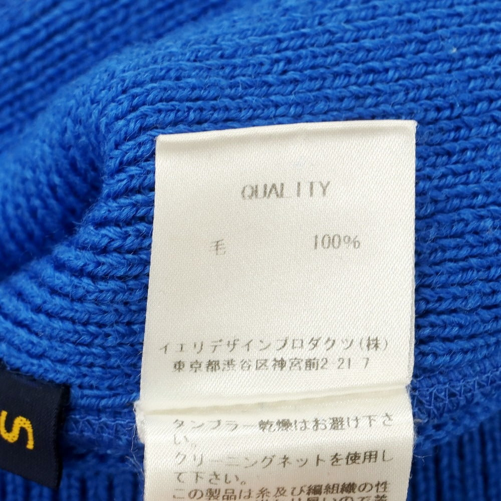 【中古】ニッチー knitchy ウール クルーネック プルオーバーニット ブルー【サイズS】【 状態ランクB 】【 メンズ 】 [EPD]