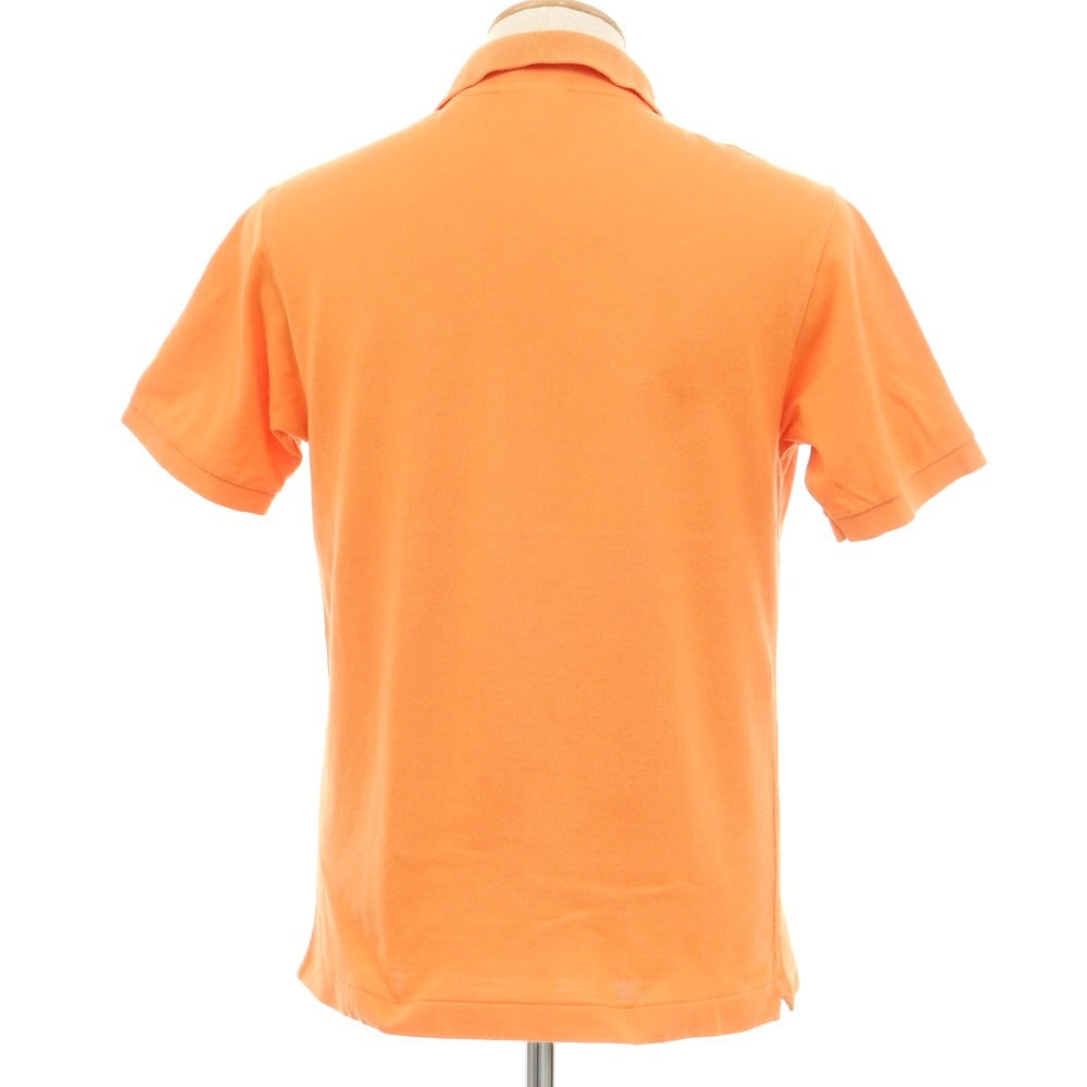 【中古】ラコステ LACOSTE コットン 鹿の子 半袖ポロシャツ オレンジ【 3 】【 状態ランクB 】【 メンズ 】