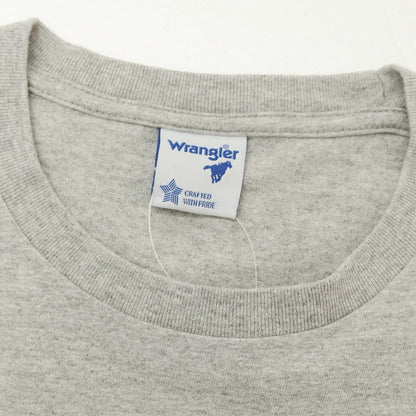 【中古】ラングラー Wrangler コットン クルーネック 半袖Ｔシャツ グレー【 表記なし（L位） 】【 状態ランクB 】【 メンズ 】