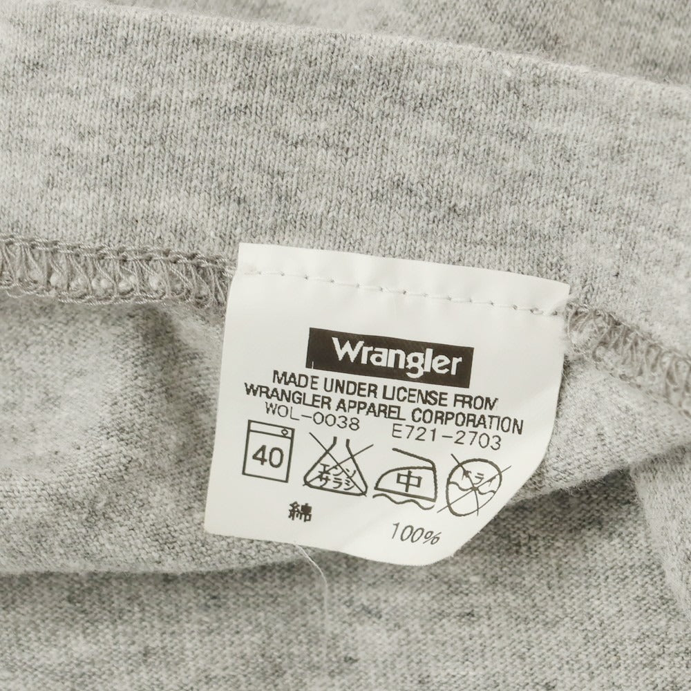 【中古】ラングラー Wrangler コットン クルーネック 半袖Ｔシャツ グレー【 表記なし（L位） 】【 状態ランクB 】【 メンズ 】