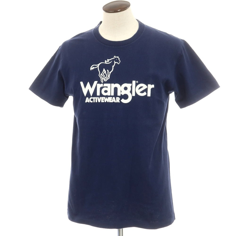 【中古】ラングラー Wrangler コットン クルーネック 半袖Ｔシャツ ネイビー【 表記なし（L位） 】【 状態ランクC 】【 メンズ 】