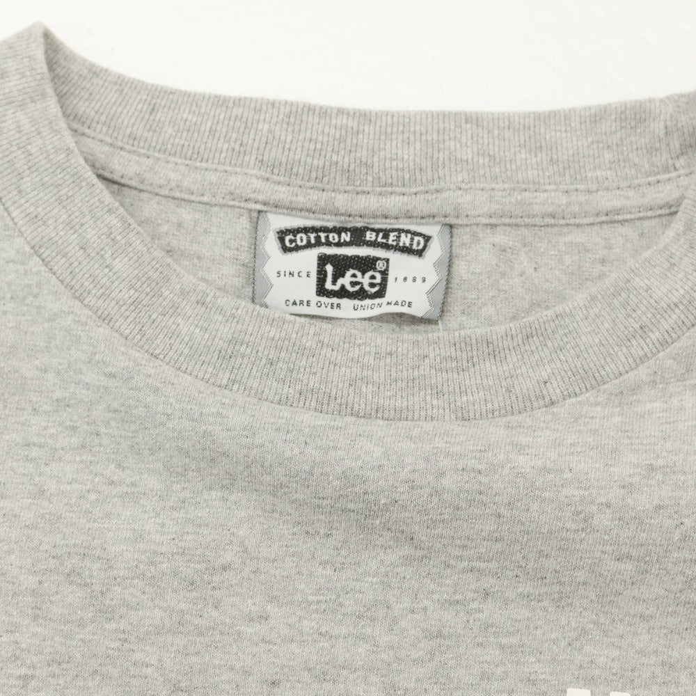 【中古】リー Lee コットン クルーネック 半袖Ｔシャツ グレー【 表記なし（L位） 】【 状態ランクB 】【 メンズ 】