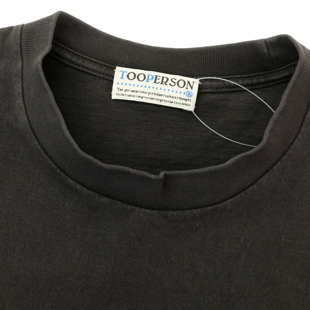 【中古】トゥーパーソン TOOPERSON コットン系 クルーネック 半袖Ｔシャツ チャコールグレー【 表記なし  (L位) 】【 状態ランクB 】【 メンズ 】