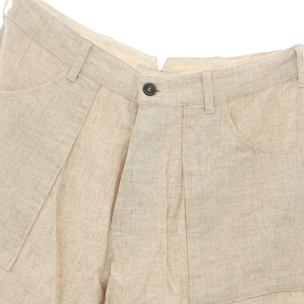 【中古】ウィローパンツ WILLOW PANTS リネンポリエステル ショートパンツ ベージュ【 1 】【 状態ランクB 】【 メンズ 】