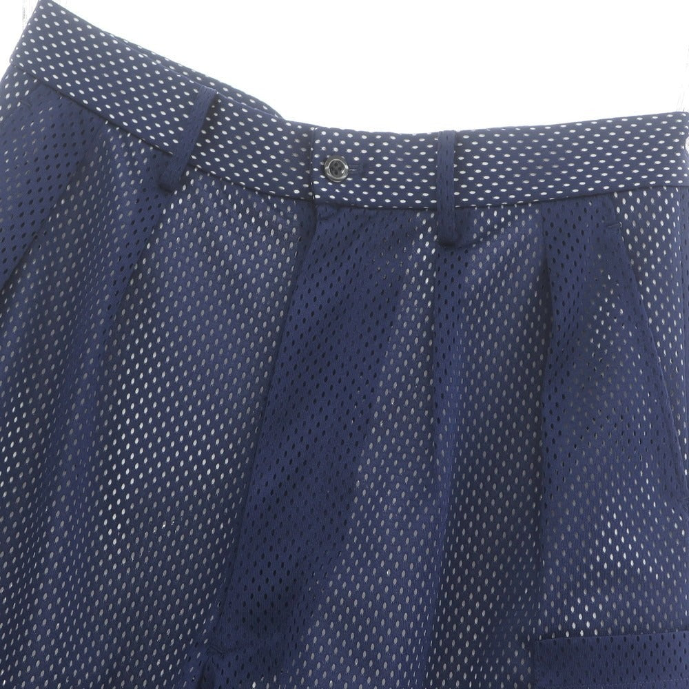 【中古】ニート NEAT ポリエステル メッシュ ショートパンツ ネイビーxホワイト【 M 】【 状態ランクA 】【 メンズ 】