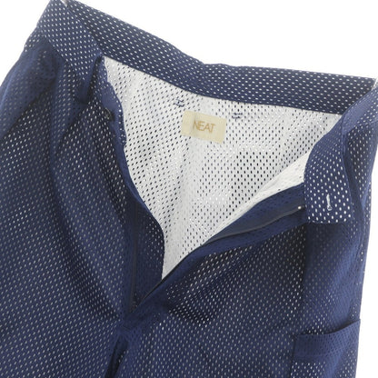 【中古】ニート NEAT ポリエステル メッシュ ショートパンツ ネイビーxホワイト【 M 】【 状態ランクA 】【 メンズ 】