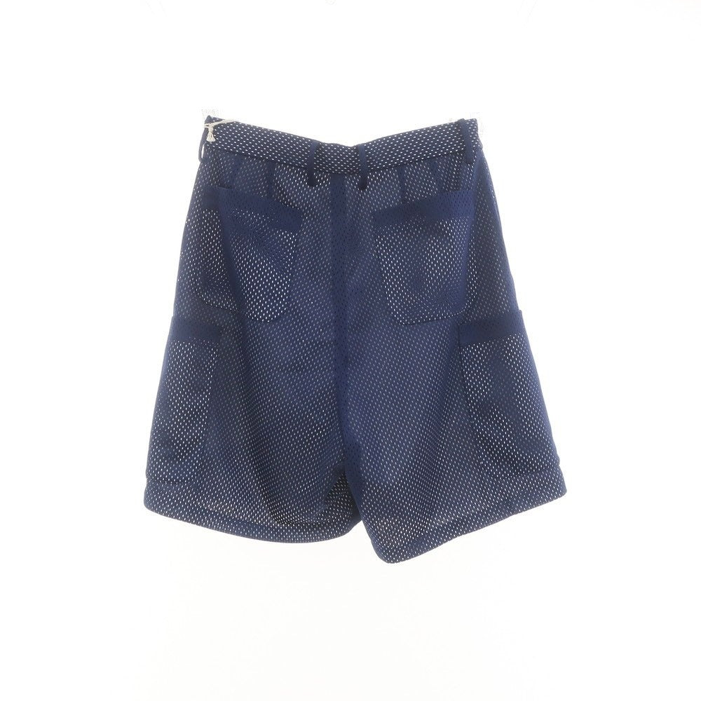 【中古】ニート NEAT ポリエステル メッシュ ショートパンツ ネイビーxホワイト【 M 】【 状態ランクA 】【 メンズ 】