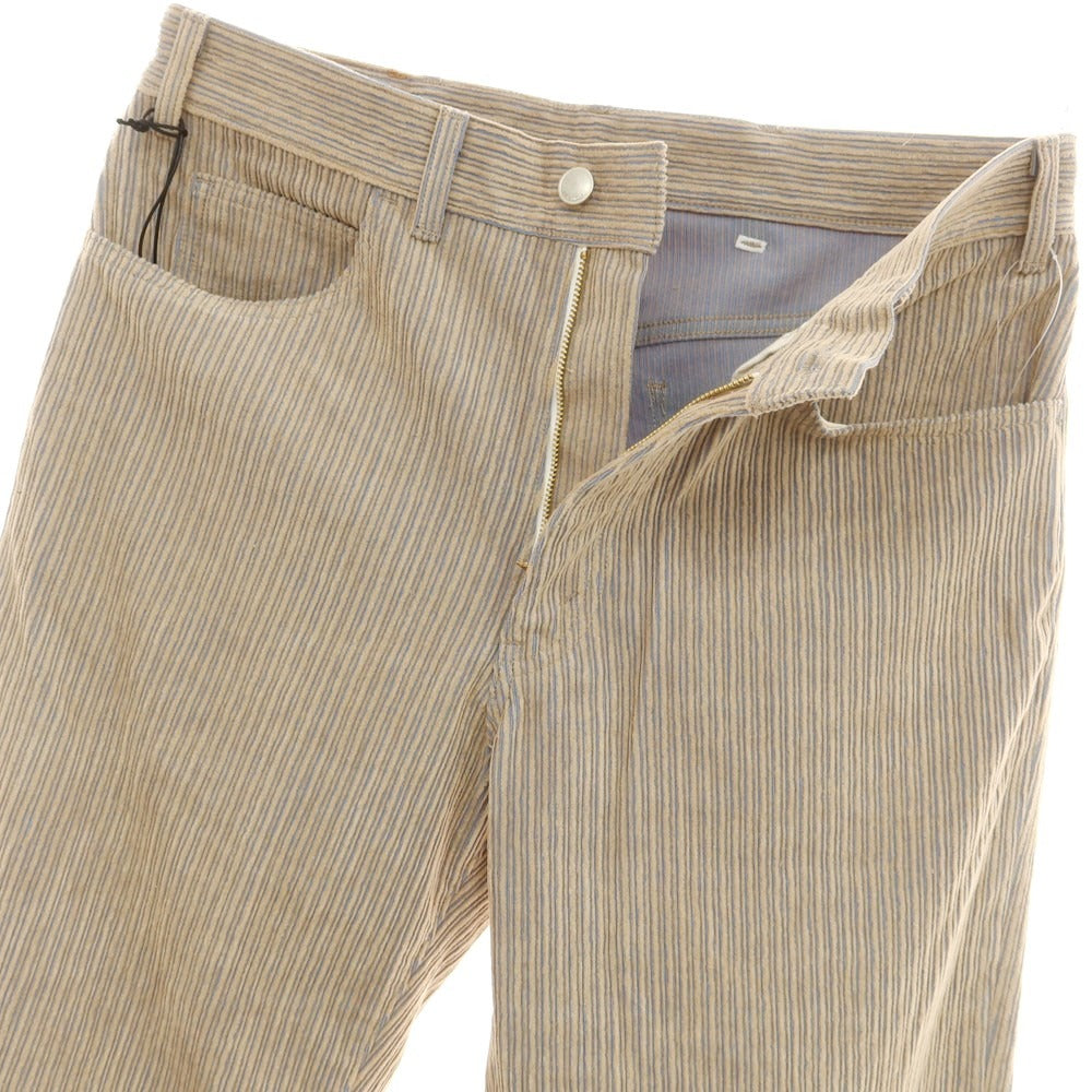 【中古】サブレーションズ SUBLATIONS ポリエステル コットン コーデュロイパンツ ベージュxブルー【サイズ2】【 状態ランクA 】【 メンズ 】 [EPD]