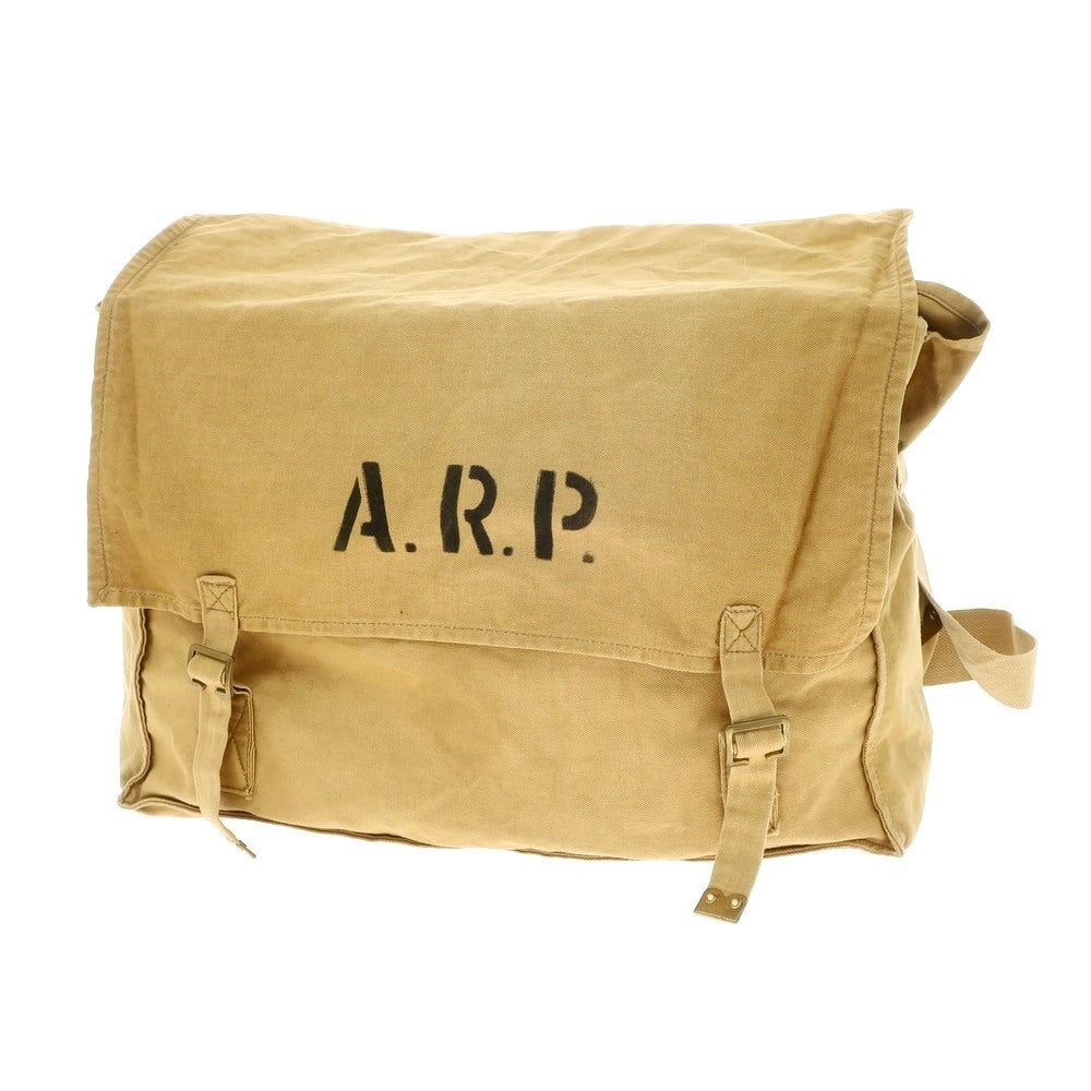 【中古】ミリタリー MILITARY ヴィンテージ A.R.P ミリタリー ショルダーバッグ イエローベージュ【 状態ランクC 】【 メンズ 】