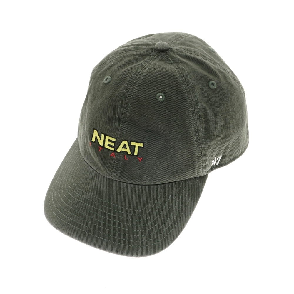 【中古】ニート NEAT ITALY コットン ベースボール キャップ オリーブグリーン【 状態ランクC 】【 メンズ 】