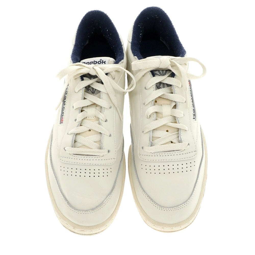 【中古】リーボック Reebok CLUB C レザー スニーカー アイボリーxネイビー【 US 9 1/2 】【 状態ランクB 】【 メンズ 】