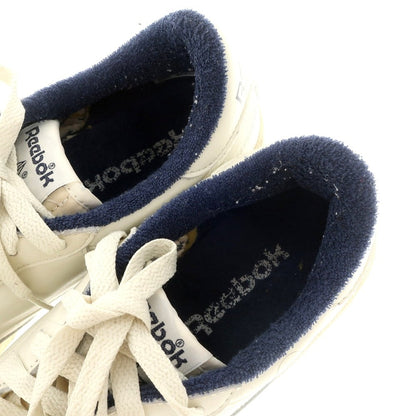 【中古】リーボック Reebok CLUB C レザー スニーカー アイボリーxネイビー【 US 9 1/2 】【 状態ランクB 】【 メンズ 】