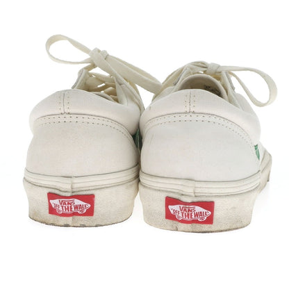 【中古】バンズ VANS オールドスクール キャンバス スニーカー オフホワイトxグリーン【 27.5cm 】【 状態ランクC 】【 メンズ 】