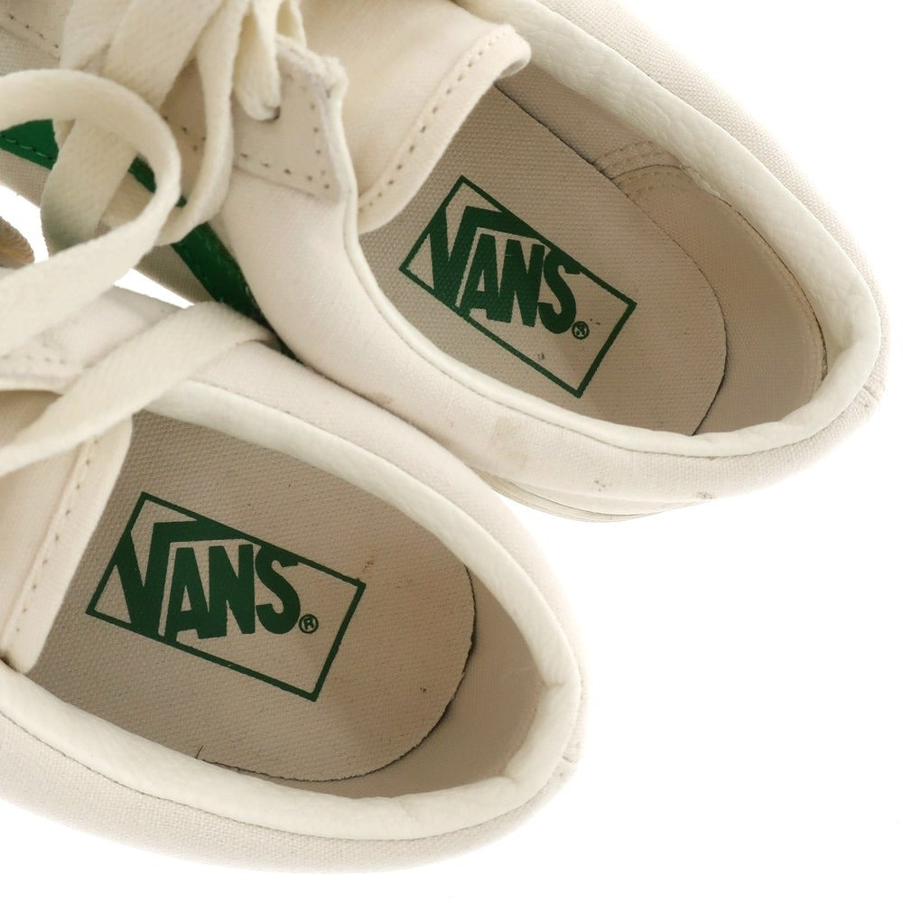 【中古】バンズ VANS オールドスクール キャンバス スニーカー オフホワイトxグリーン【 27.5cm 】【 状態ランクC 】【 メンズ 】