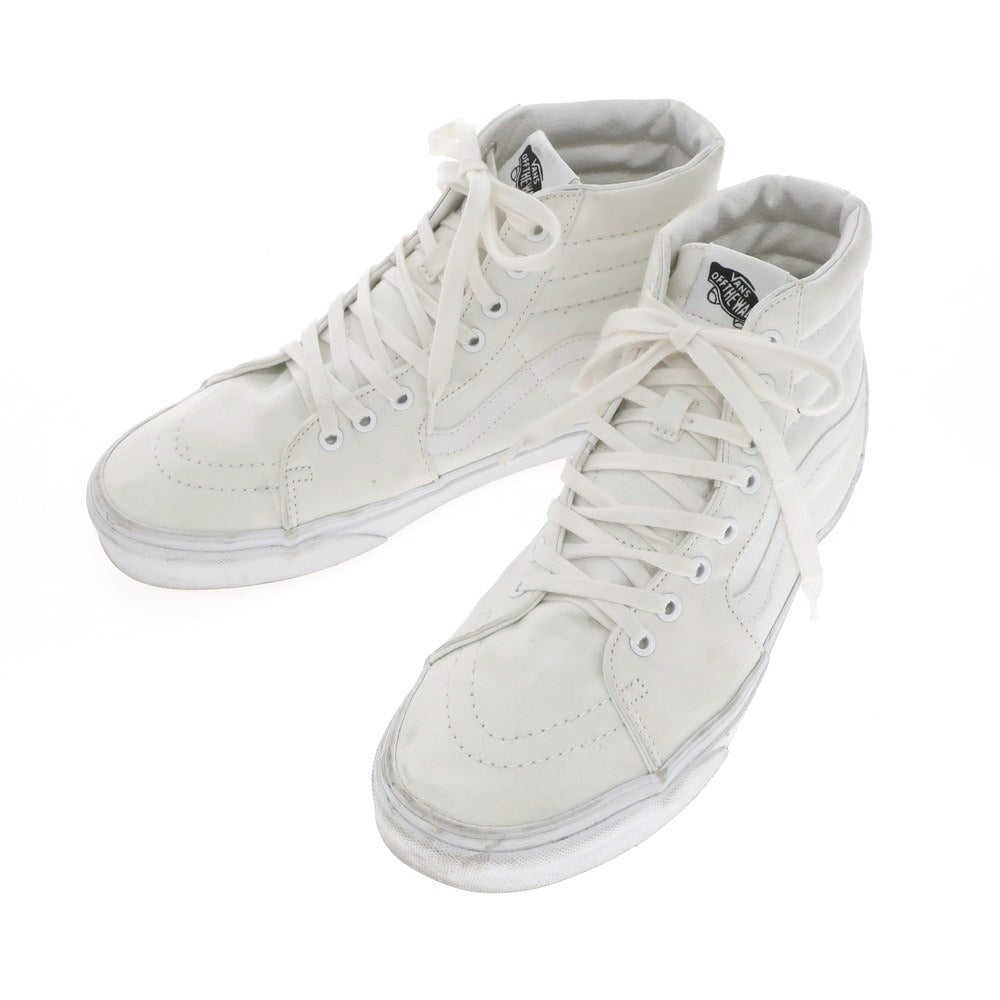 【中古】バンズ VANS SK8-HI キャンバス ハイカットスニーカー ホワイト【 27.5cm 】【 状態ランクC 】【 メンズ 】