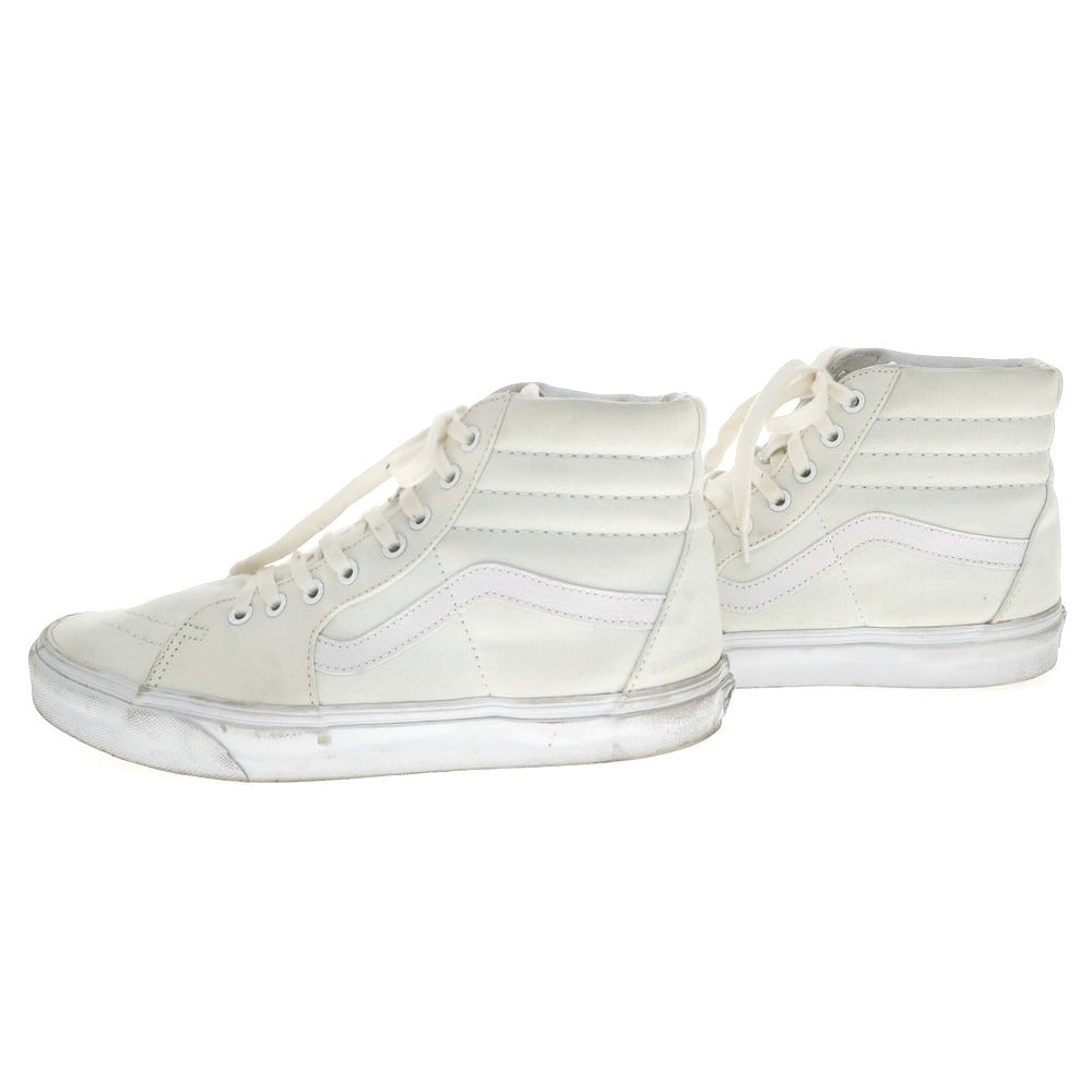 【中古】バンズ VANS SK8-HI キャンバス ハイカットスニーカー ホワイト【 27.5cm 】【 状態ランクC 】【 メンズ 】