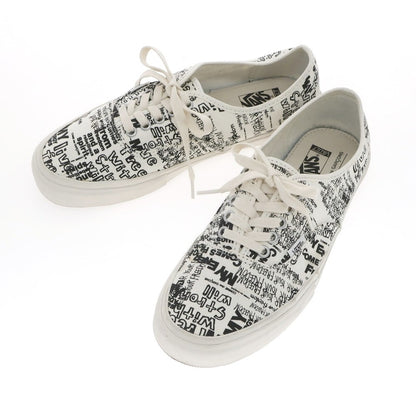 【中古】コムデギャルソン COMME des GARCONS × VAULT VANS オーセンティック キャンバス スニーカー ホワイトxブラック【 27cm 】【 状態ランクC 】【 メンズ 】