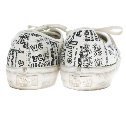 【中古】コムデギャルソン COMME des GARCONS × VAULT VANS オーセンティック キャンバス スニーカー ホワイトxブラック【 27cm 】【 状態ランクC 】【 メンズ 】