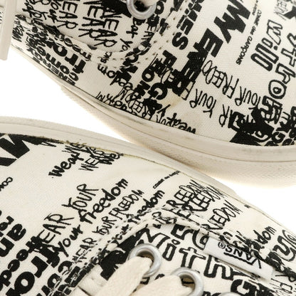 【中古】コムデギャルソン COMME des GARCONS × VAULT VANS オーセンティック キャンバス スニーカー ホワイトxブラック【 27cm 】【 状態ランクC 】【 メンズ 】