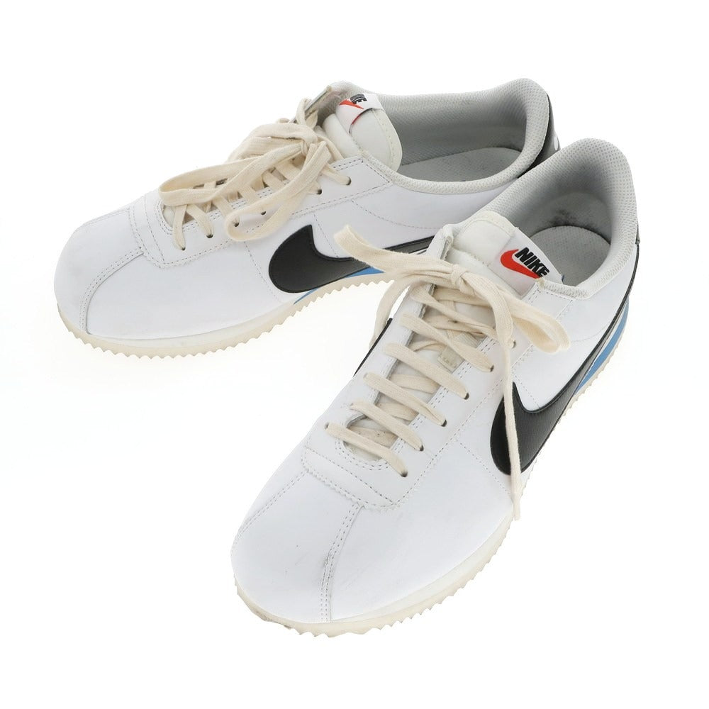 【中古】ナイキ NIKE WMNS CORTEZ レザー スニーカー ホワイトxブラック【 28cm(ウィメンズサイズ表記) 】【 状態ランクB 】【 メンズ 】