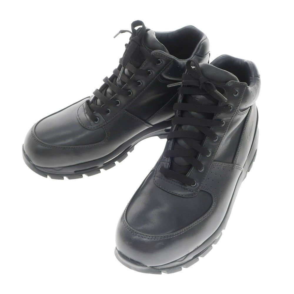 【中古】ナイキ エーシージー NIKE ACG Air Max Goadome レザー スニーカー マウンテンブーツ ブラック【 27.5cm 】【 状態ランクB 】【 メンズ 】