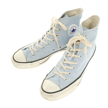 【中古】コンバース CONVERSE MADE IN JAPAN オールスターHi キャンバス ハイカット スニーカー ライトブルー【 9 1/2 】【 状態ランクC 】【 メンズ 】