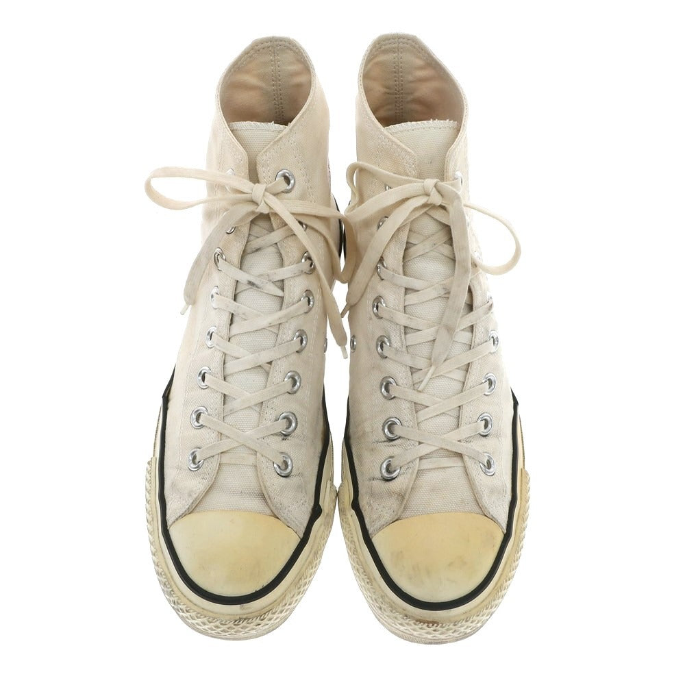 【中古】コンバース CONVERSE MADE IN JAPAN オールスターHi キャンバス ハイカット スニーカー アイボリー【 9 】【 状態ランクD 】【 メンズ 】