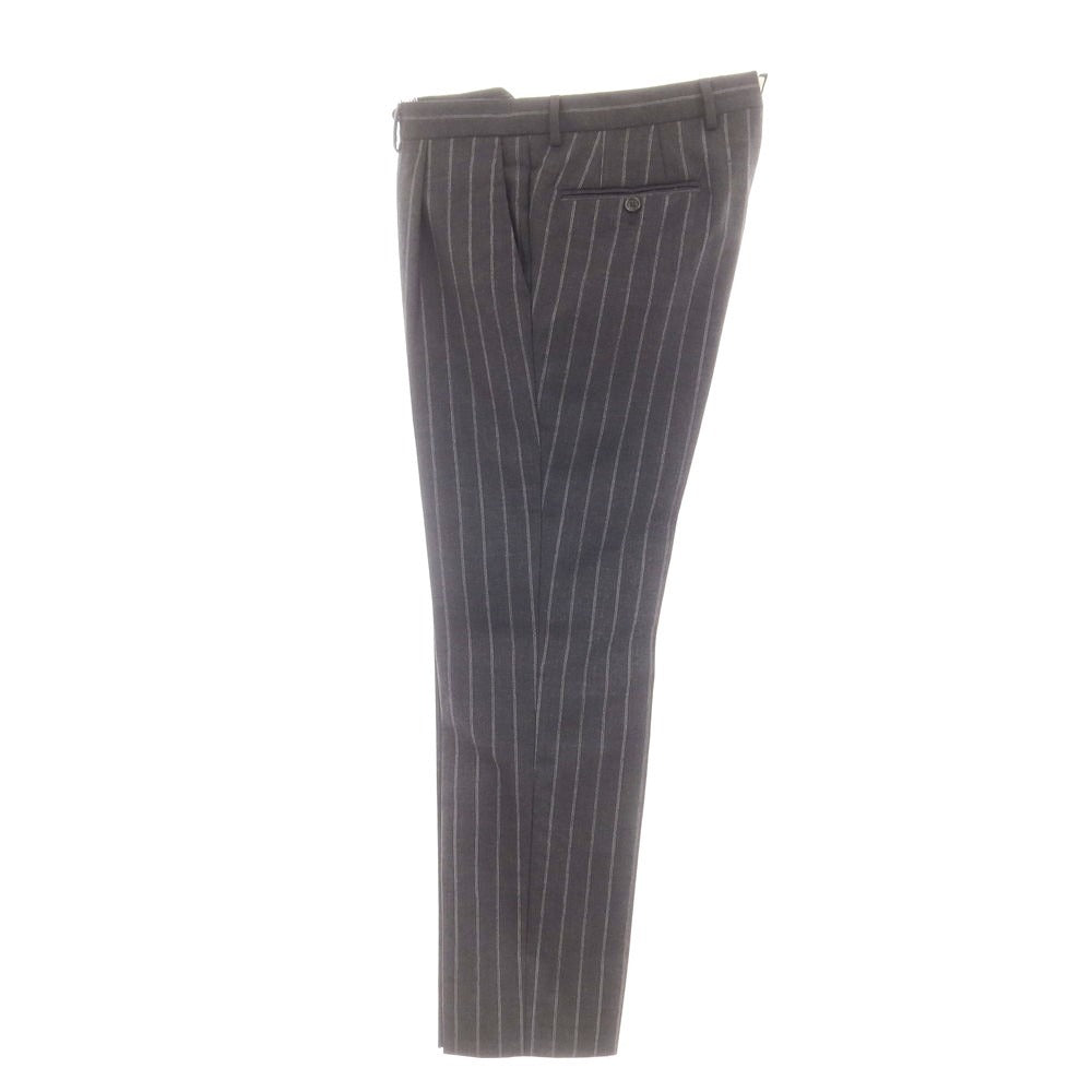 [Used] ERRICO FORMICOLA Wool Striped 3-Button Suit, Grey [46] [Condition Rank C] [Men&