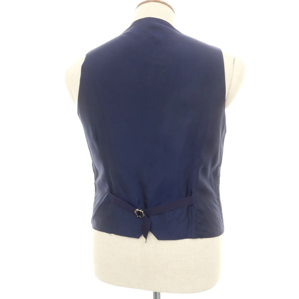 【中古】タリアトーレ TAGLIATORE ウール ナイロン ドレス系ジレ ベスト ネイビーブルー【サイズ46】【 状態ランクB 】【 メンズ 】 [CPD]