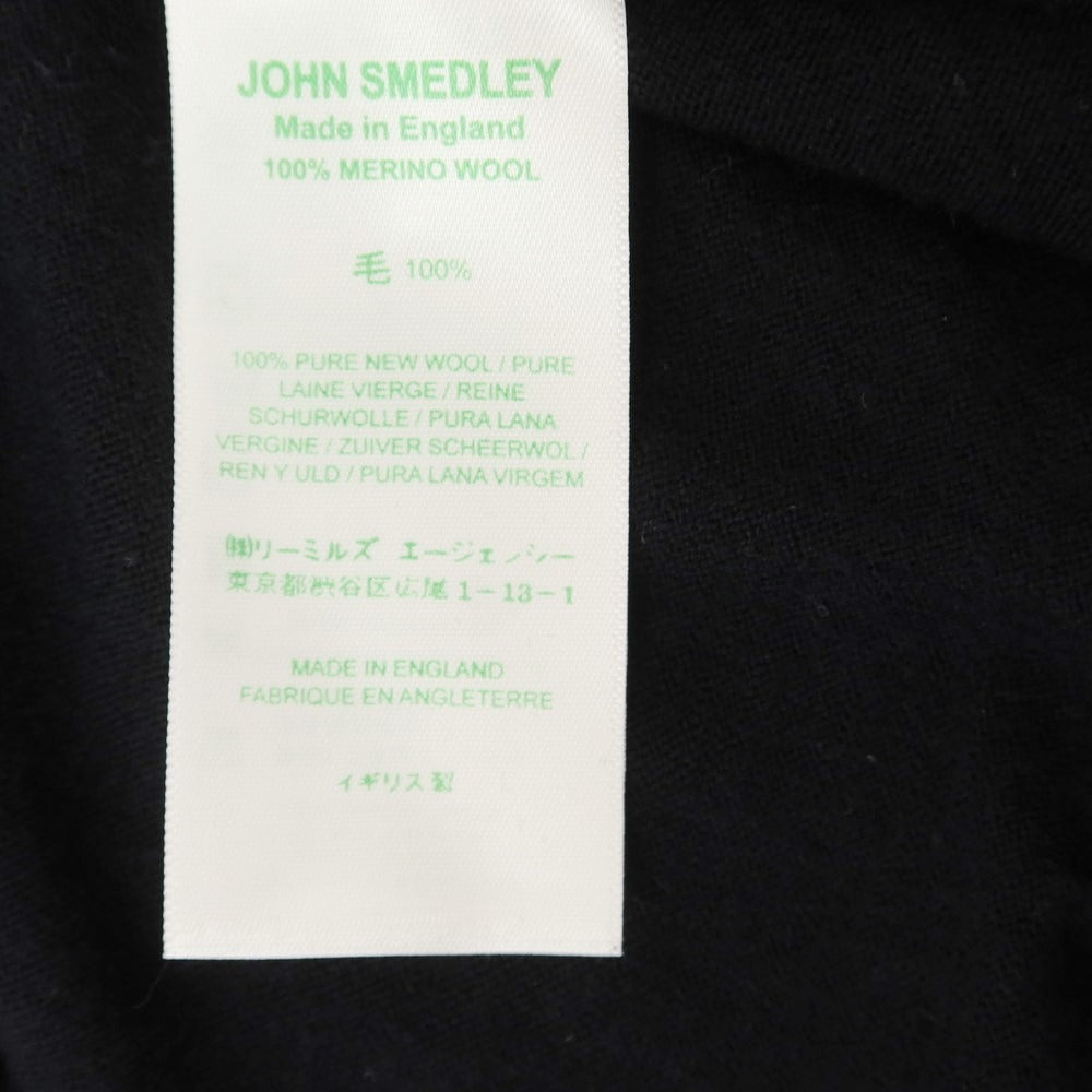 【中古】ジョンスメドレー JOHN SMEDLEY ハイゲージ ウール カーディガン ブラック【 M 】【 状態ランクB 】【 メンズ 】