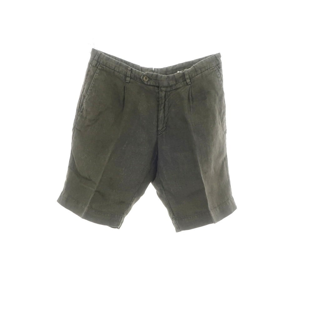 【中古】ジェルマーノ GERMANO リネン ショートパンツ ダークオリーブ【 46 】【 状態ランクB 】【 メンズ 】