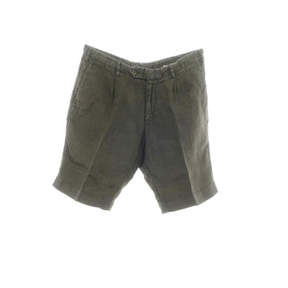 【中古】ジェルマーノ GERMANO リネン ショートパンツ ダークオリーブ【 46 】【 状態ランクB 】【 メンズ 】