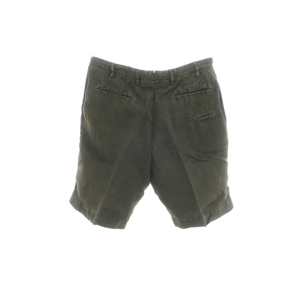 【中古】ジェルマーノ GERMANO リネン ショートパンツ ダークオリーブ【 46 】【 状態ランクB 】【 メンズ 】