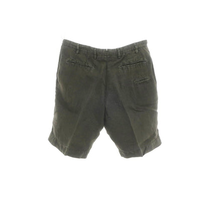 【中古】ジェルマーノ GERMANO リネン ショートパンツ ダークオリーブ【 46 】【 状態ランクB 】【 メンズ 】