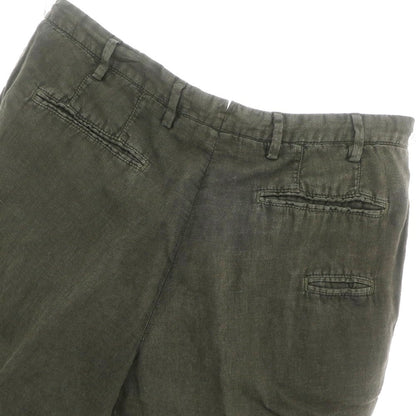 【中古】ジェルマーノ GERMANO リネン ショートパンツ ダークオリーブ【 46 】【 状態ランクB 】【 メンズ 】