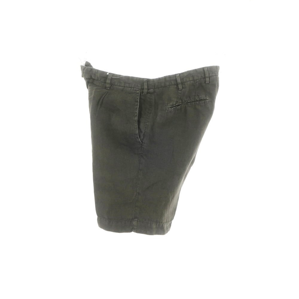【中古】ジェルマーノ GERMANO リネン ショートパンツ ダークオリーブ【 46 】【 状態ランクB 】【 メンズ 】