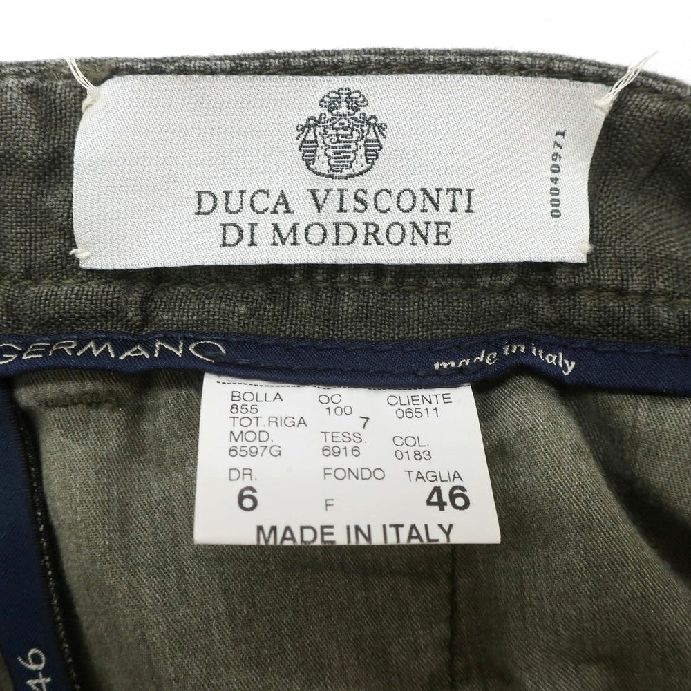 【中古】ジェルマーノ GERMANO リネン ショートパンツ ダークオリーブ【 46 】【 状態ランクB 】【 メンズ 】