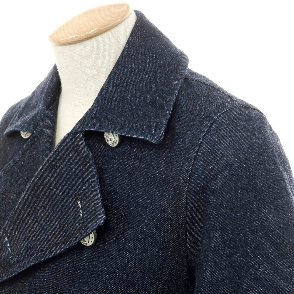 【中古】タリアトーレ TAGLIATORE デニム ピーコート ネイビー【 44 】【 状態ランクB 】【 メンズ 】[EPD]