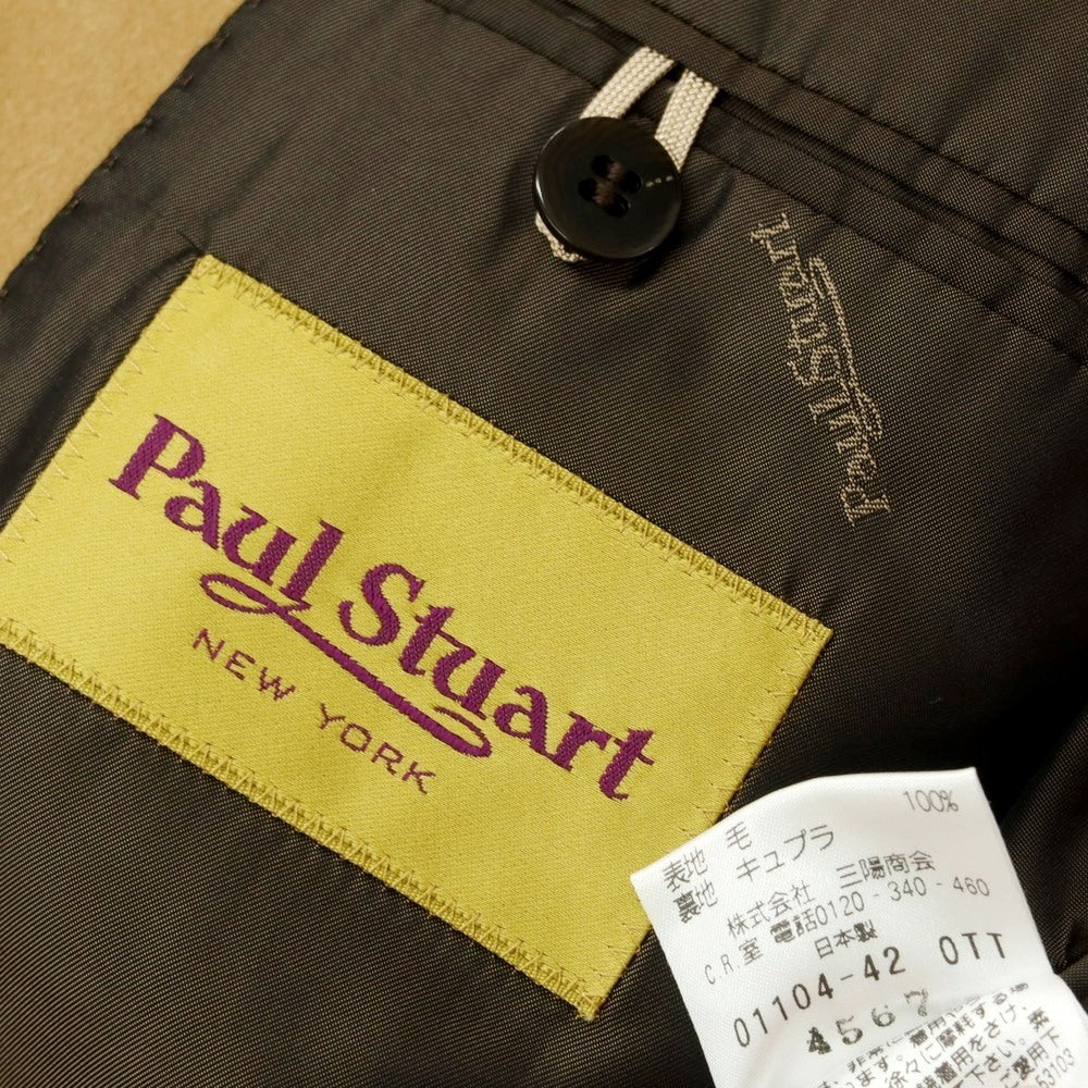 【中古】ポールスチュアート PAUL STUART ウール チェスターフィールドコート ベージュ【 L 】【 状態ランクC 】【 メンズ 】