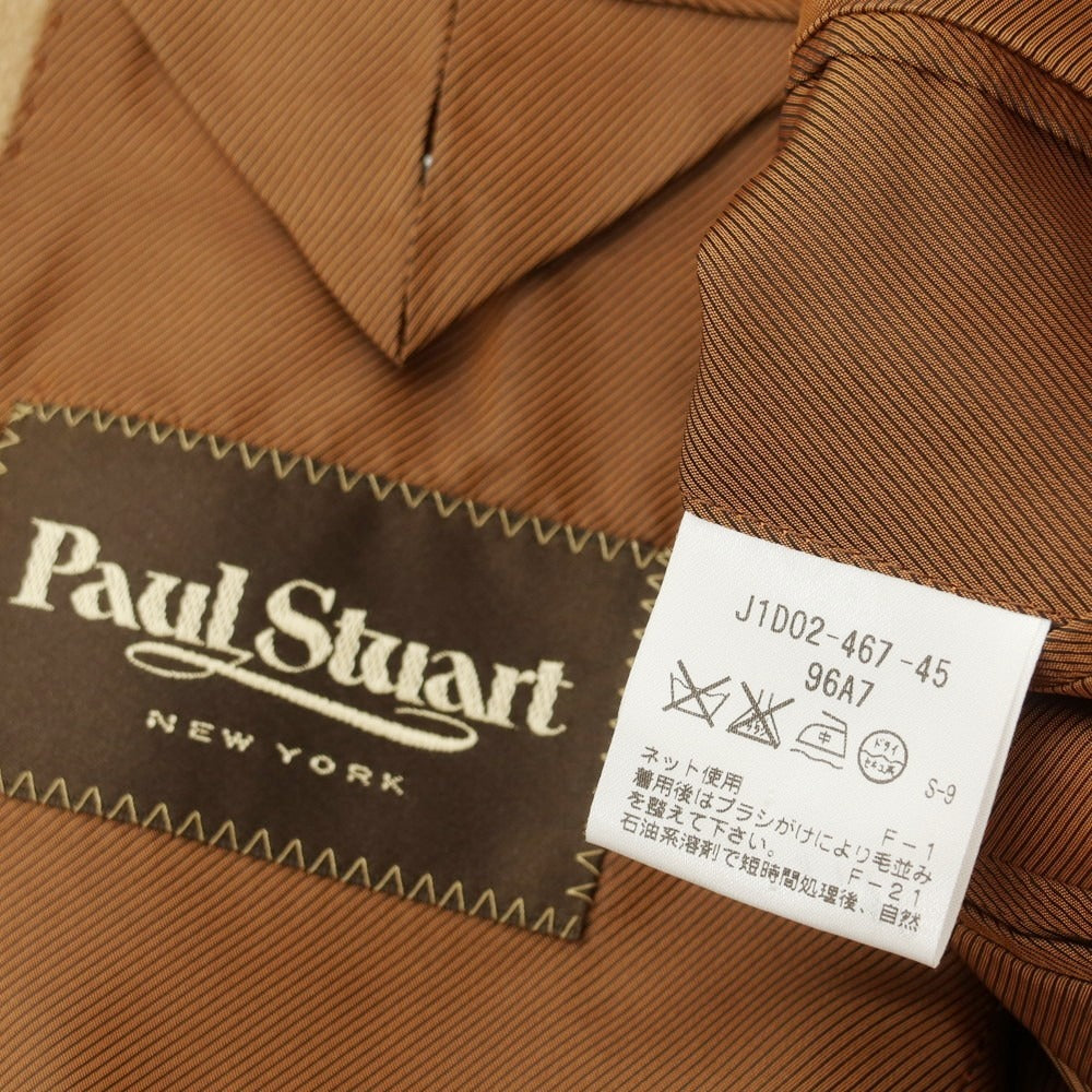 【中古】ポールスチュアート PAUL STUART キャメル テーラードジャケット ベージュ【 96A7 】【 状態ランクB 】【 メンズ 】