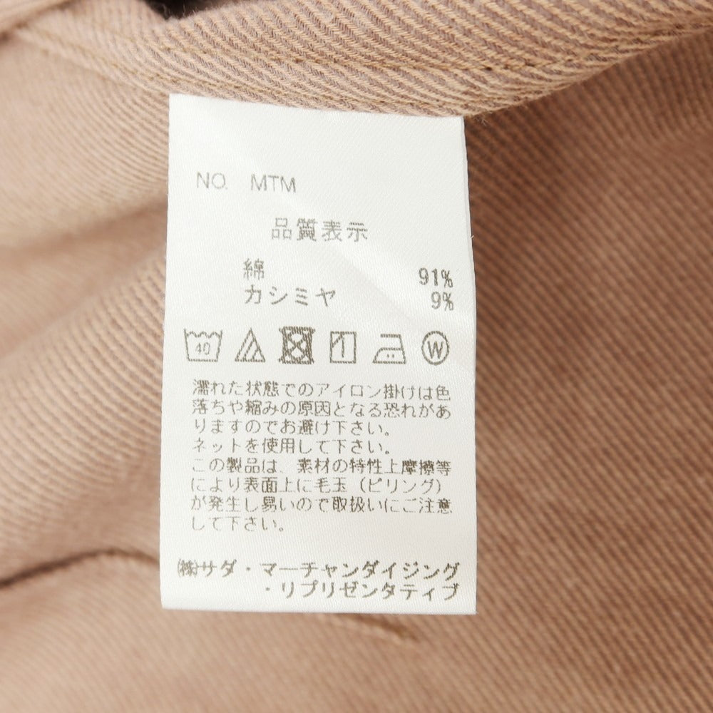 【中古】メイカーズシャツ カマクラ Makers Shirt 鎌倉 コットン カシミヤ タブカラー カジュアルシャツ ブラウン系【サイズ表記なし (XS位)】【 状態ランクB 】【 メンズ 】 [EPD]