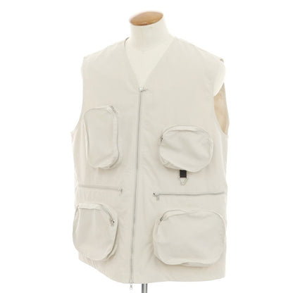 [Used] The Duffer &amp;amp; Nephews The DUFFER N NEPHEWS Spring/Summer 2025 Polyester Wide Silhouette Gilet Vest Light Sand Beige [M] [Condition Rank A] [Men&