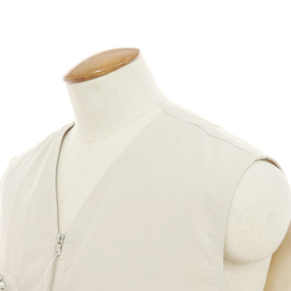 [Used] The Duffer &amp;amp; Nephews The DUFFER N NEPHEWS Spring/Summer 2025 Polyester Wide Silhouette Gilet Vest Light Sand Beige [M] [Condition Rank A] [Men&