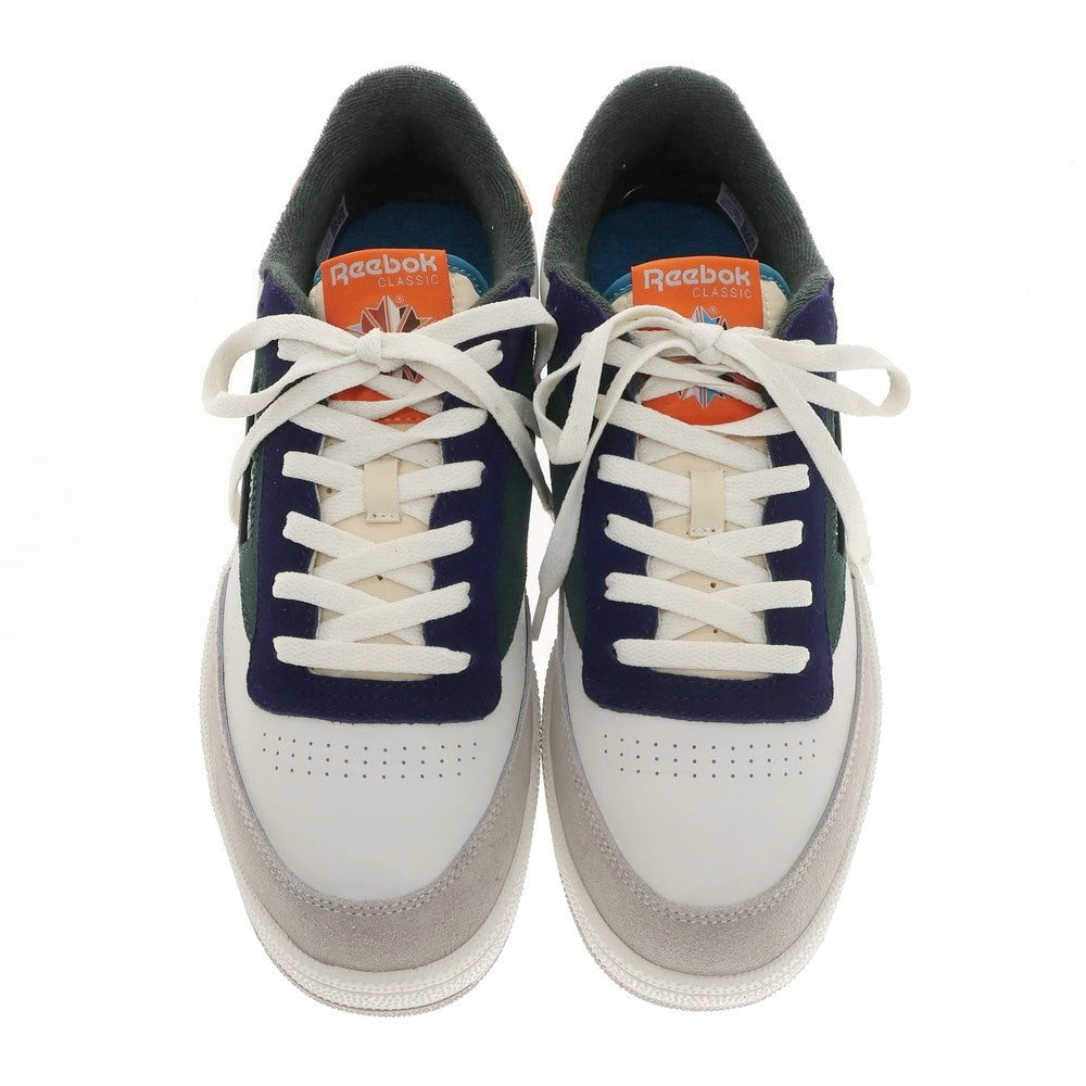 【中古】【未使用】ポールスミス Paul Smith × REEBOK 2025年春夏 CLUB C 85 ヴィンテージ レザー スニーカー ホワイトxマルチカラー【 28cm 】【 状態ランクS 】【 メンズ 】