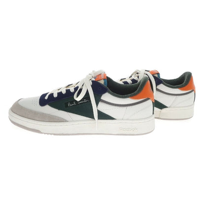 【中古】【未使用】ポールスミス Paul Smith × REEBOK 2025年春夏 CLUB C 85 ヴィンテージ レザー スニーカー ホワイトxマルチカラー【 28cm 】【 状態ランクS 】【 メンズ 】