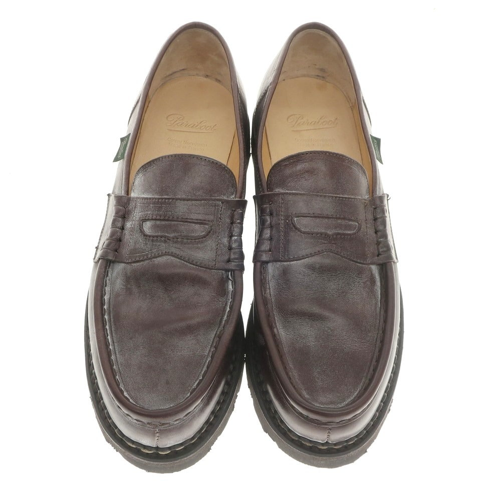 【中古】パラブーツ Paraboot REIMS コインローファー ブラウン【 10 】【 状態ランクA 】【 メンズ 】