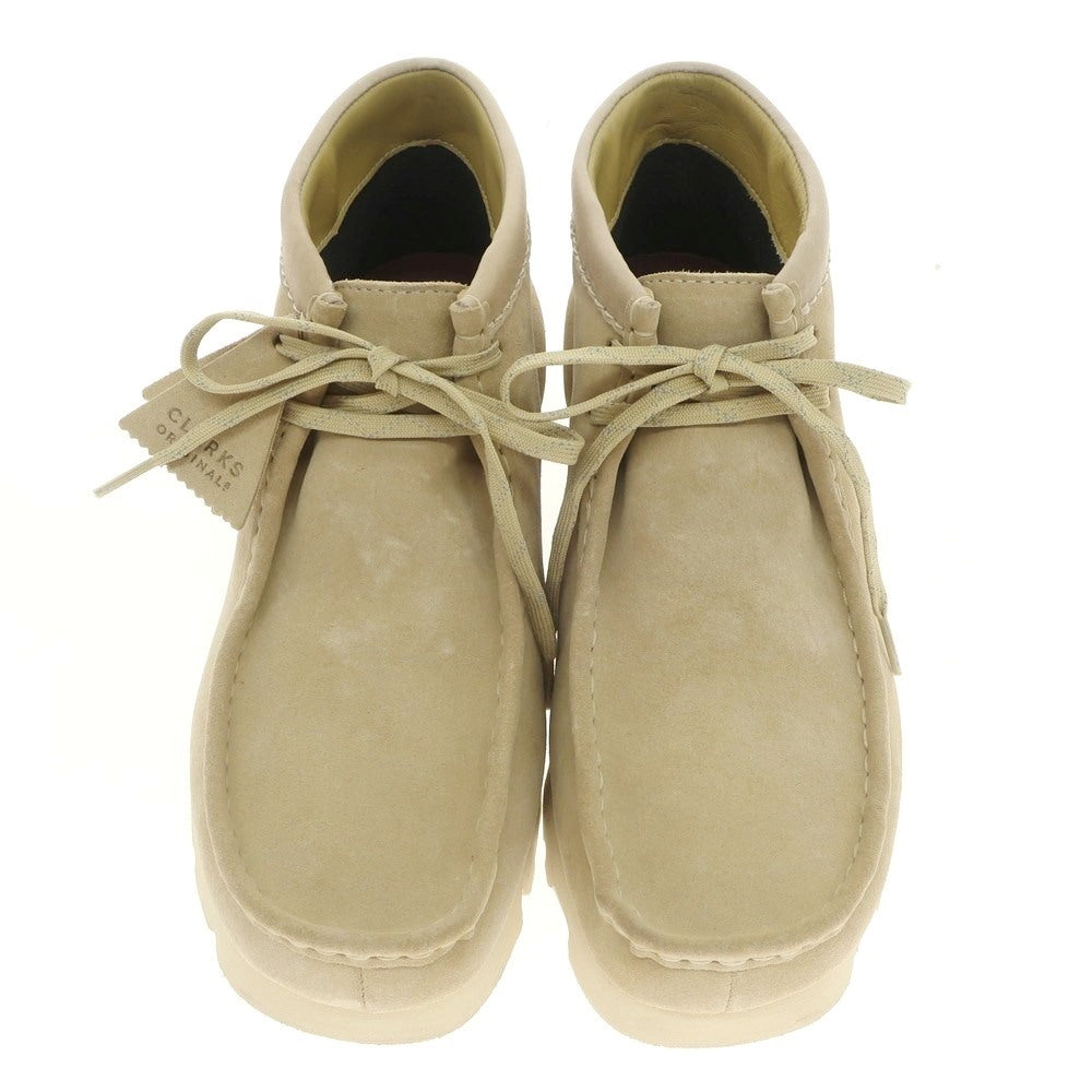 【中古】クラークス Clarks WallabeeBT GTX スエード ワラビーブーツ ベージュ【 UK9 】【 状態ランクA 】【 メンズ 】