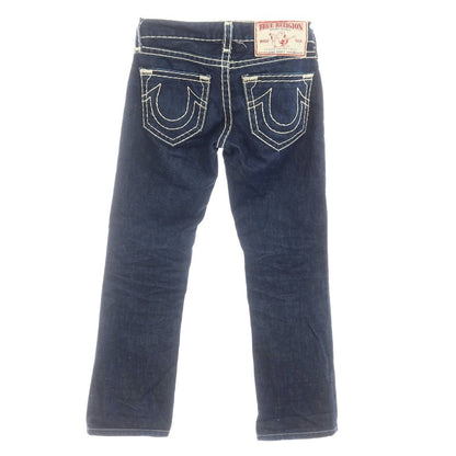 【中古】トゥルーレリジョン TRUE RELIGION BOBBY SUPER T コットン ジーンズ デニムパンツ ネイビー【 28 】【 状態ランクC 】【 メンズ 】