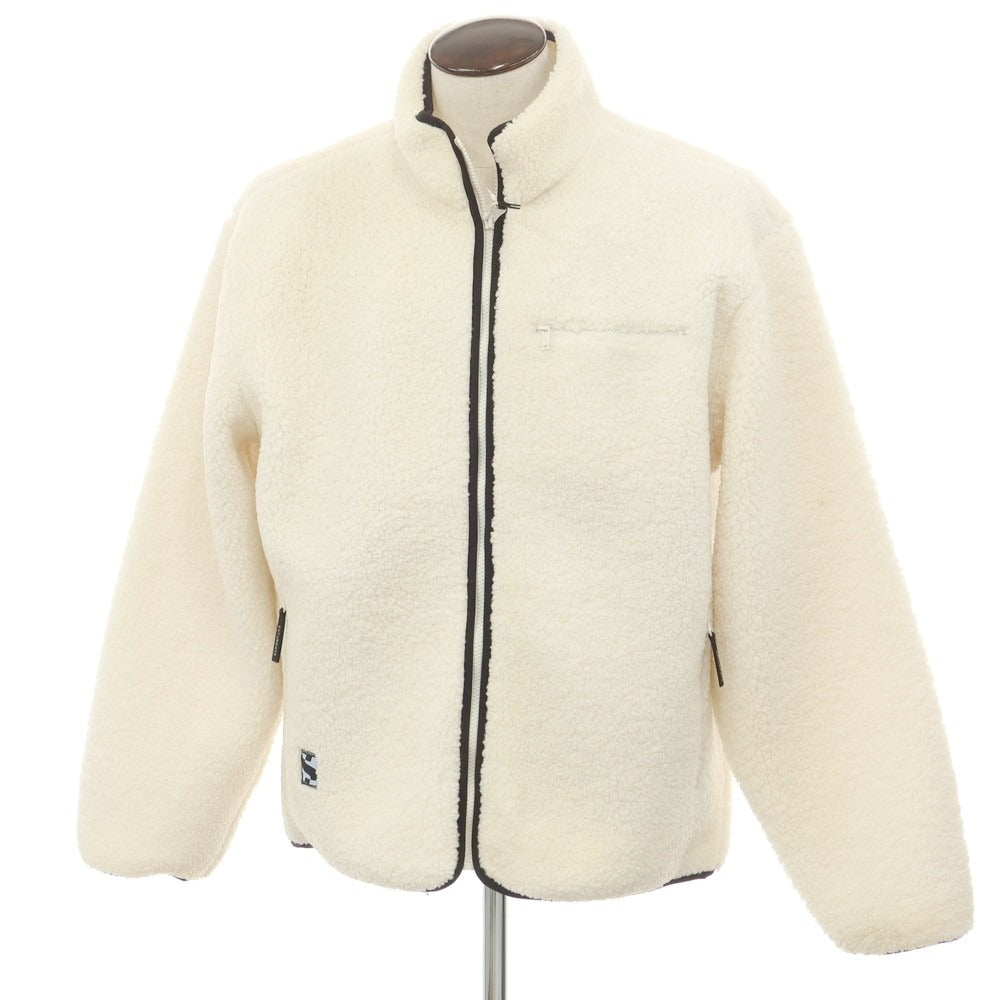 【中古】サタデーズ ニューヨークシティ Saturdays NYC ポリエステル フリースジャケット ホワイト【サイズL】【 状態ランクC 】【 メンズ 】 [EPD]